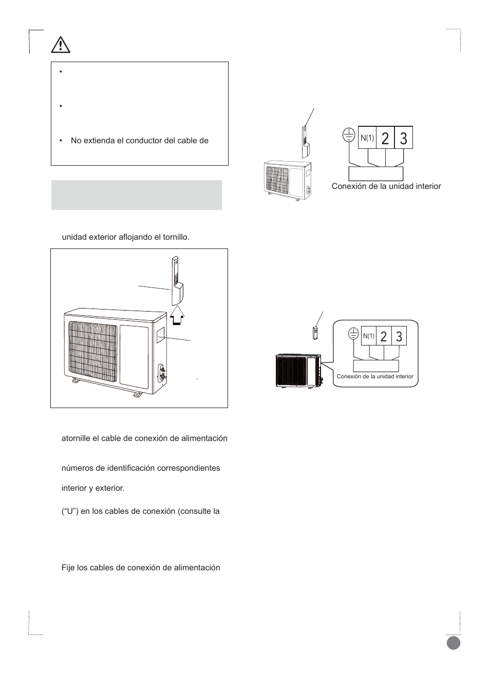 Comfort cool installation manual - l1_107, Precaución | Electrolux EXI09HD1WI User Manual | Page 107 / 136