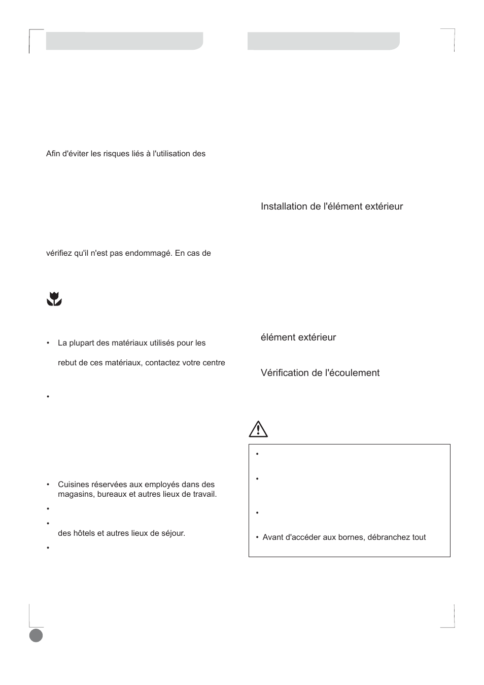 Comfort cool installation manual - l1_ 24, Sommaire, Félicitations | Electrolux EXI09HD1WI User Manual | Page 24 / 136