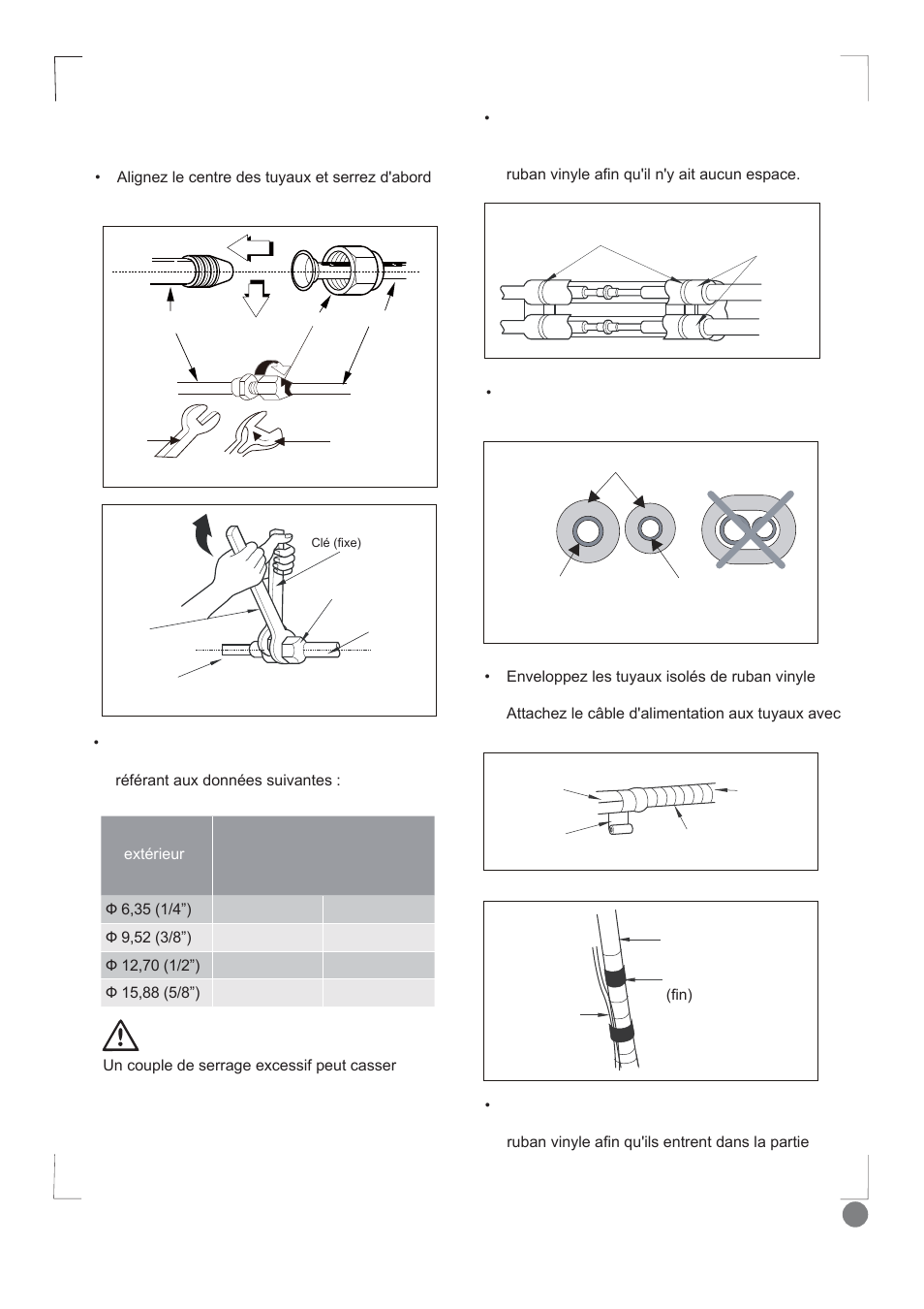 Comfort cool installation manual - l1_ 37, Isolation thermique, Tuyau d'aspiration tuyau de liquide | Electrolux EXI09HD1WI User Manual | Page 37 / 136