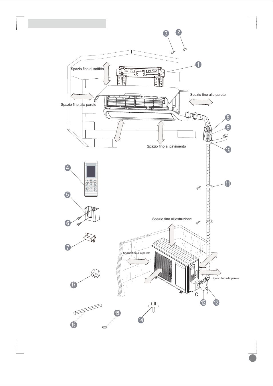 Comfort cool installation manual - l1_ 71, Descrizione del prodotto, Unità interna | Unità esterna | Electrolux EXI09HD1WI User Manual | Page 71 / 136