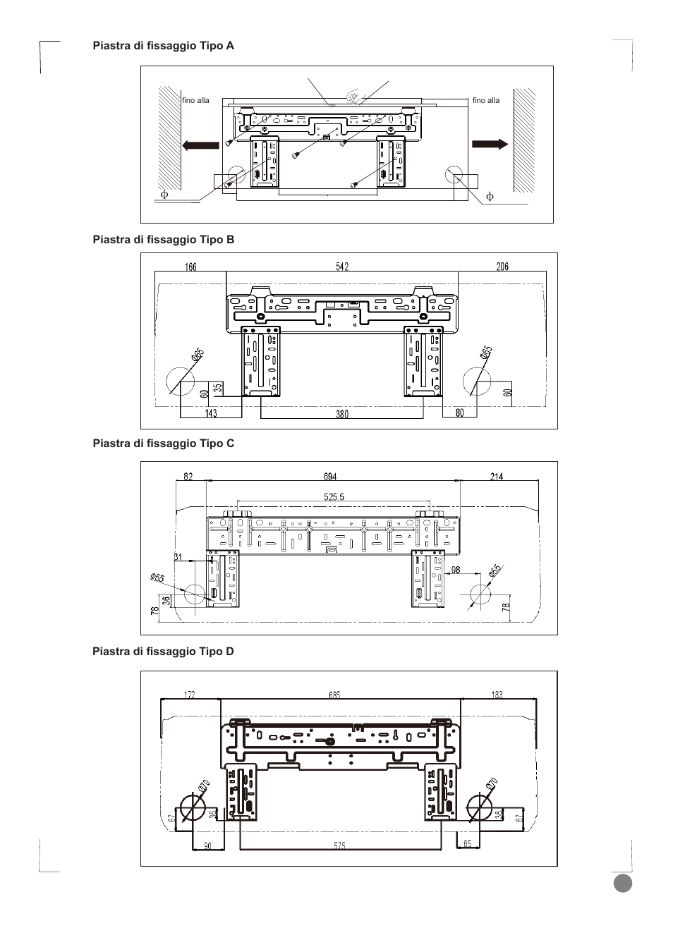 Comfort cool installation manual - l1_ 75, Parete | Electrolux EXI09HD1WI User Manual | Page 75 / 136