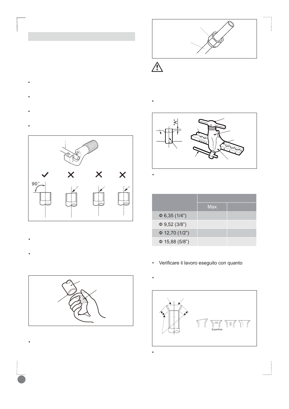 Comfort cool installation manual - l1_ 80, Attenzione | Electrolux EXI09HD1WI User Manual | Page 80 / 136