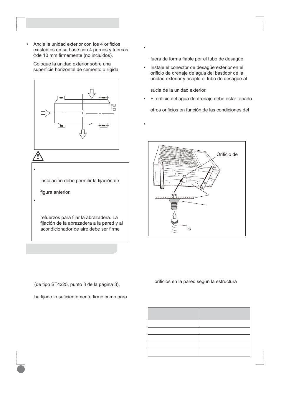 Comfort cool installation manual - l1_ 96, Instalación | Electrolux EXI09HD1WI User Manual | Page 96 / 136