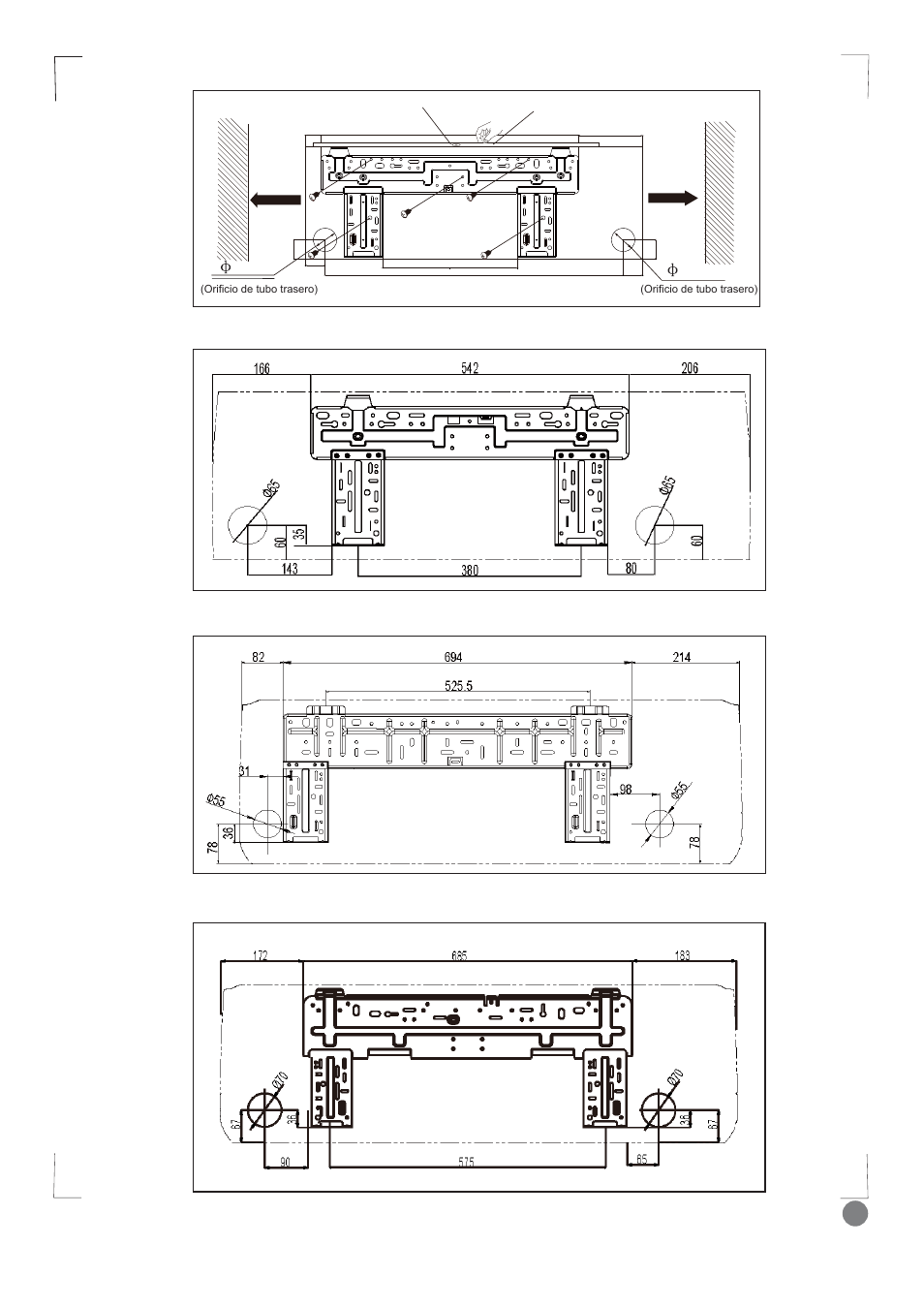 Comfort cool installation manual - l1_ 97, Pared | Electrolux EXI09HD1WI User Manual | Page 97 / 136