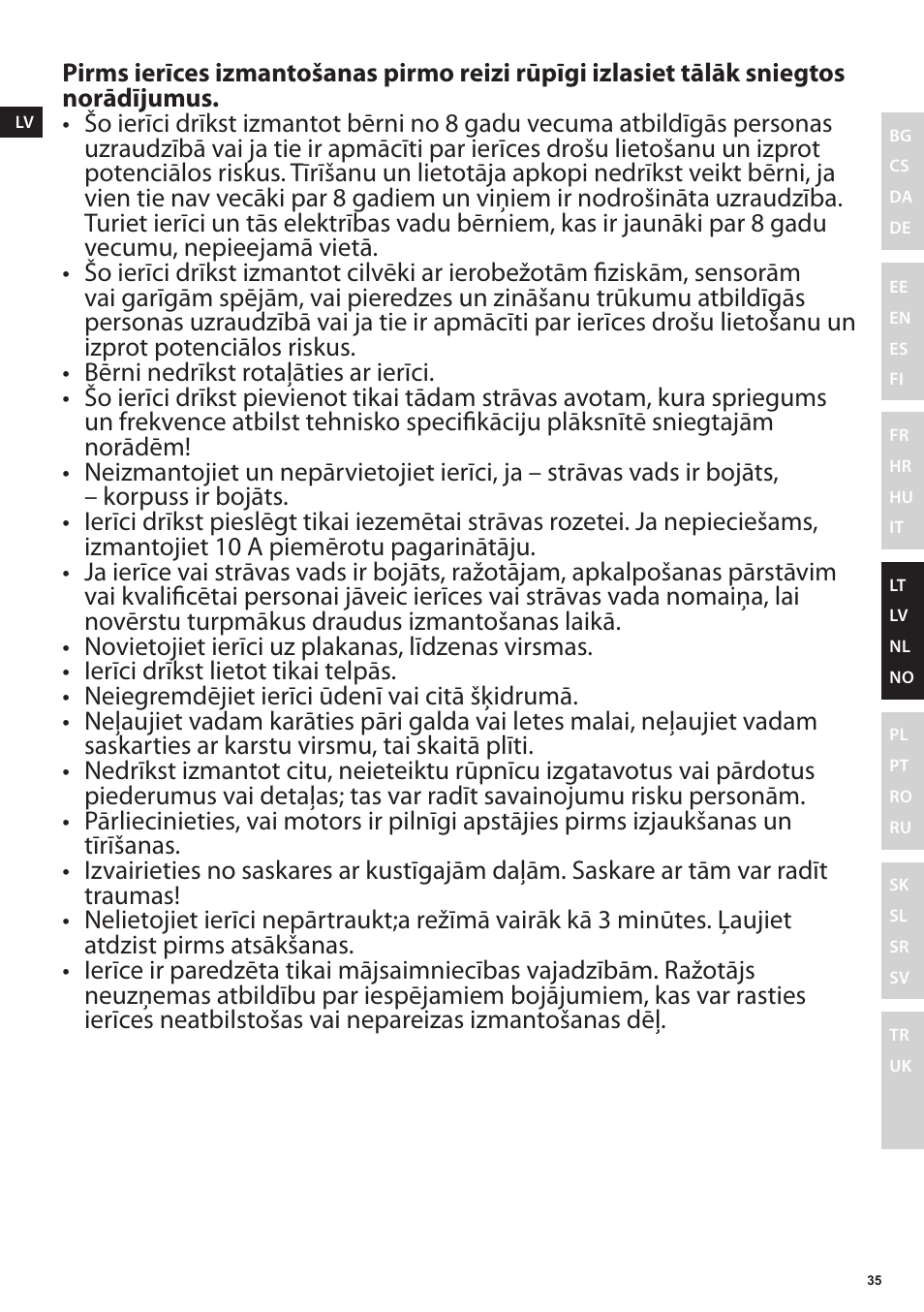 Electrolux EJP5000 User Manual | Page 35 / 72