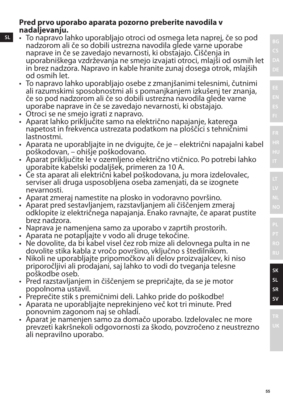 Electrolux EJP5000 User Manual | Page 55 / 72