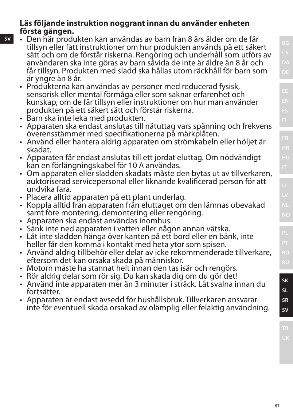 Electrolux EJP5000 User Manual | Page 57 / 72