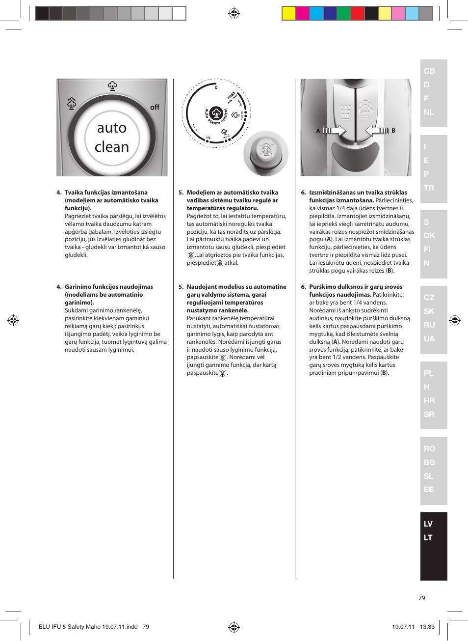 Auto clean | Electrolux EDB8040 User Manual | Page 79 / 84