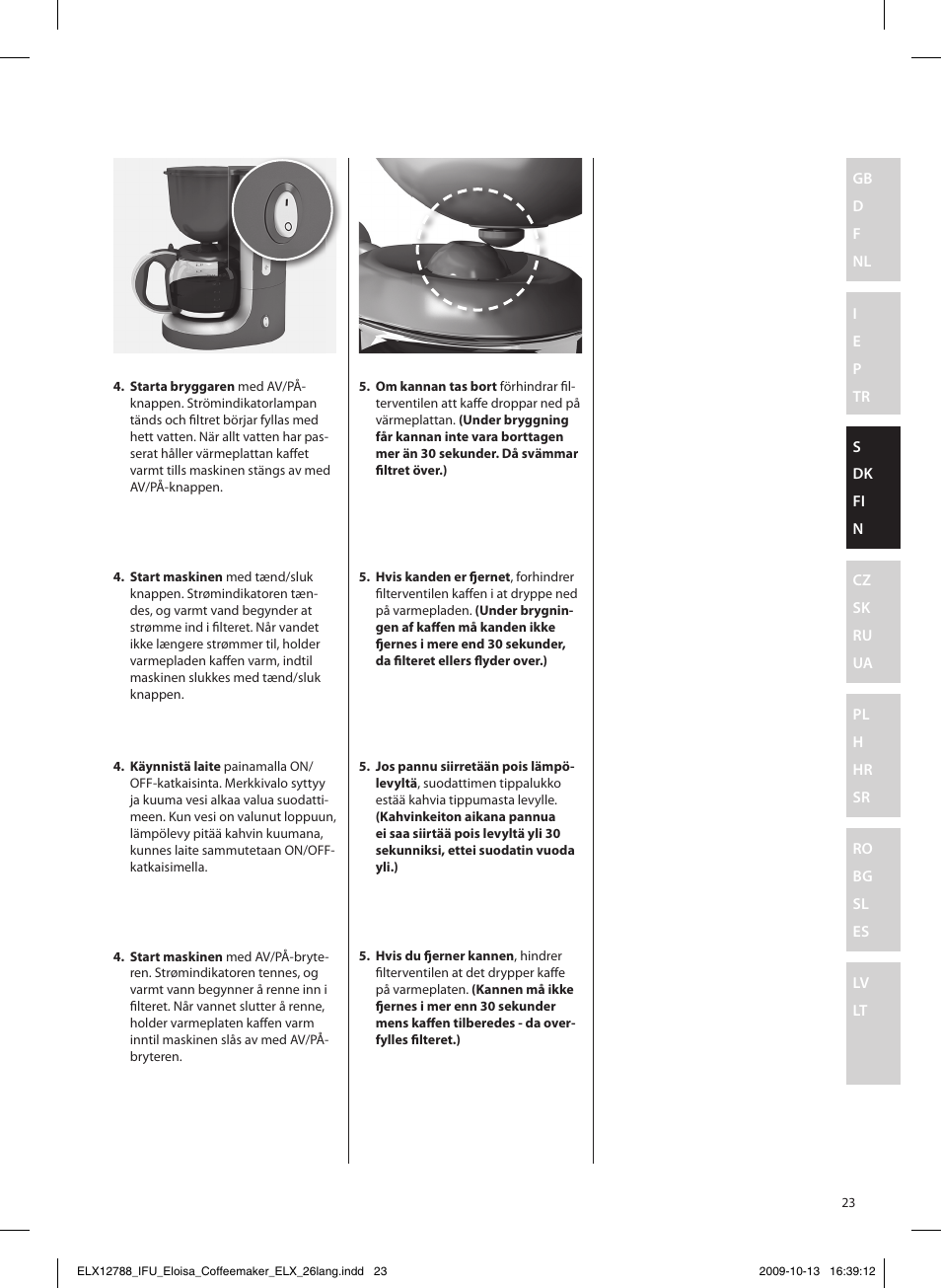 Electrolux EKF3100 User Manual | Page 23 / 60