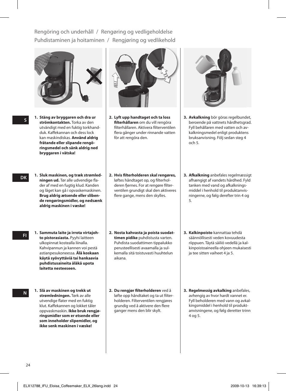 Electrolux EKF3100 User Manual | Page 24 / 60