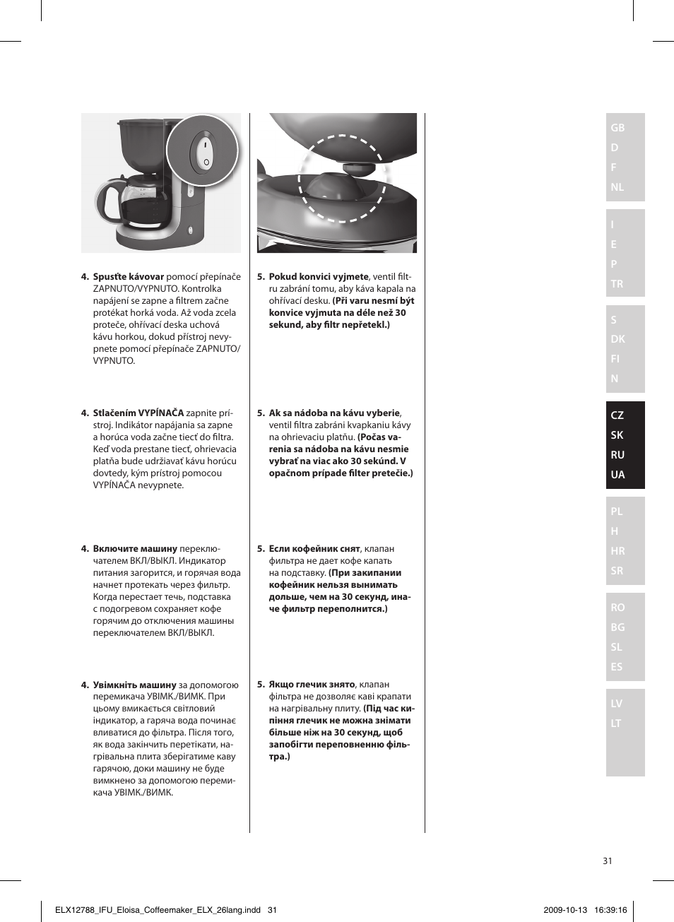 Electrolux EKF3100 User Manual | Page 31 / 60