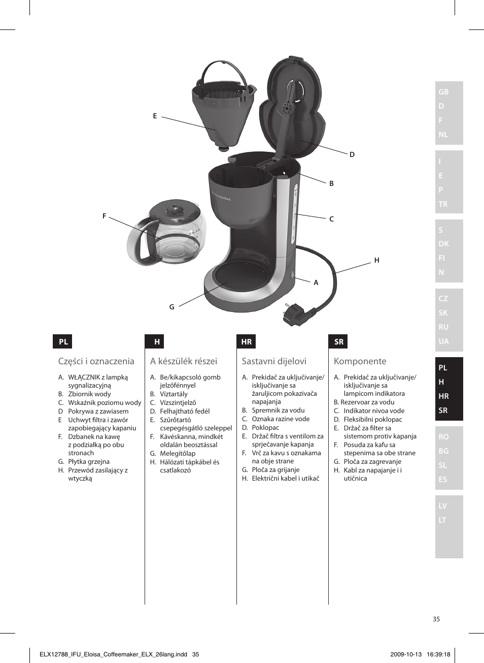 Electrolux EKF3100 User Manual | Page 35 / 60