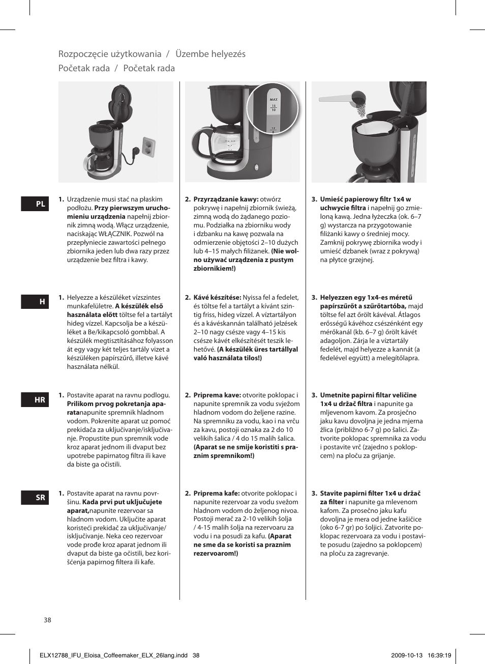 Electrolux EKF3100 User Manual | Page 38 / 60