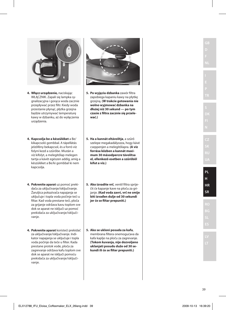 Electrolux EKF3100 User Manual | Page 39 / 60