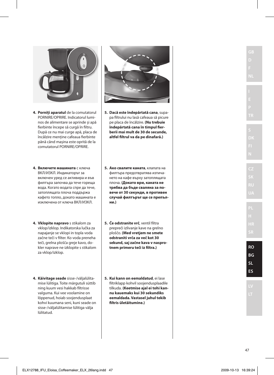 Electrolux EKF3100 User Manual | Page 47 / 60