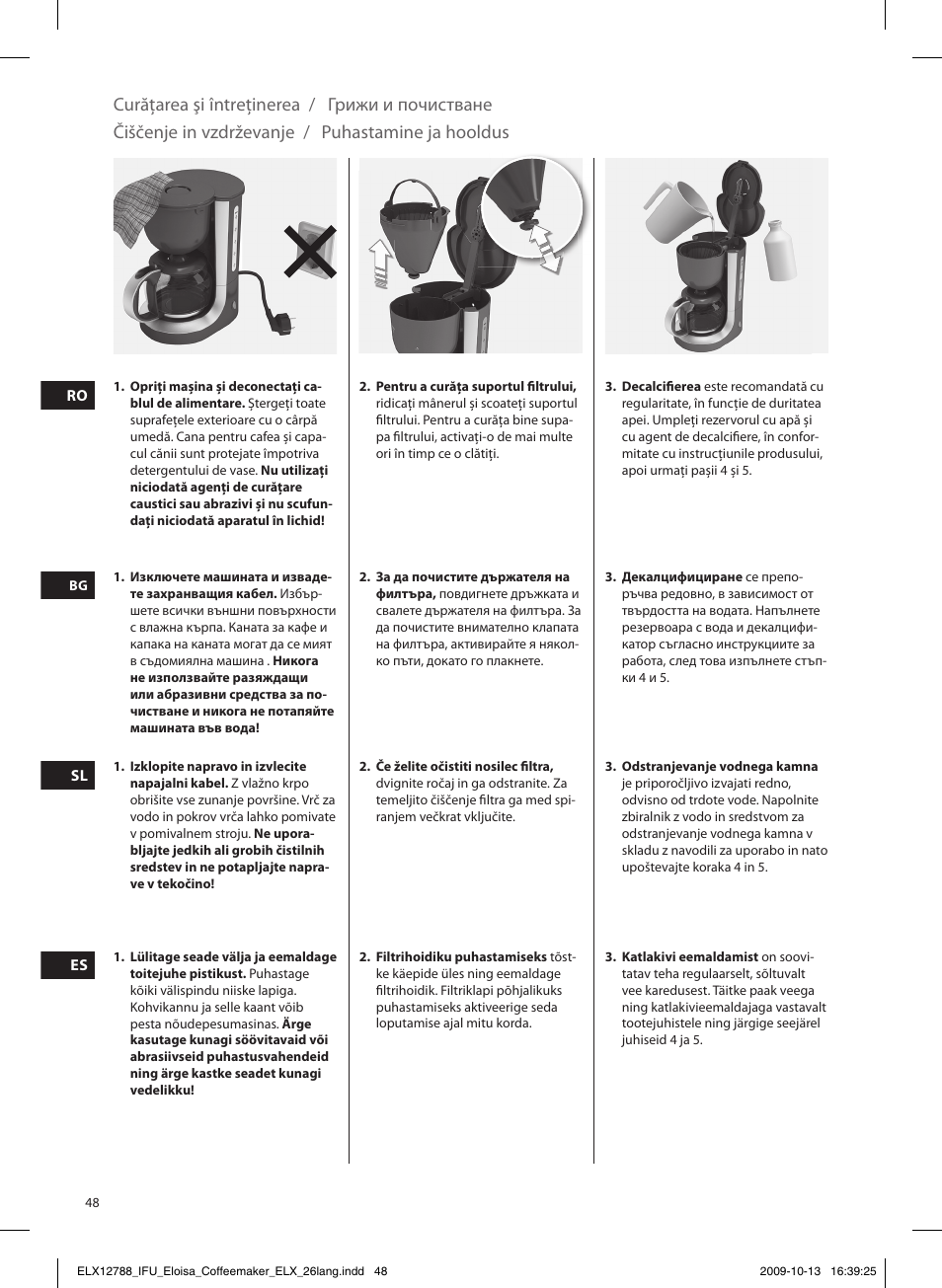 Electrolux EKF3100 User Manual | Page 48 / 60