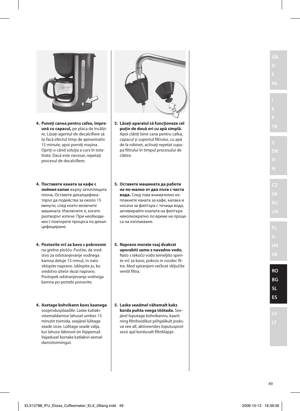 Electrolux EKF3100 User Manual | Page 49 / 60