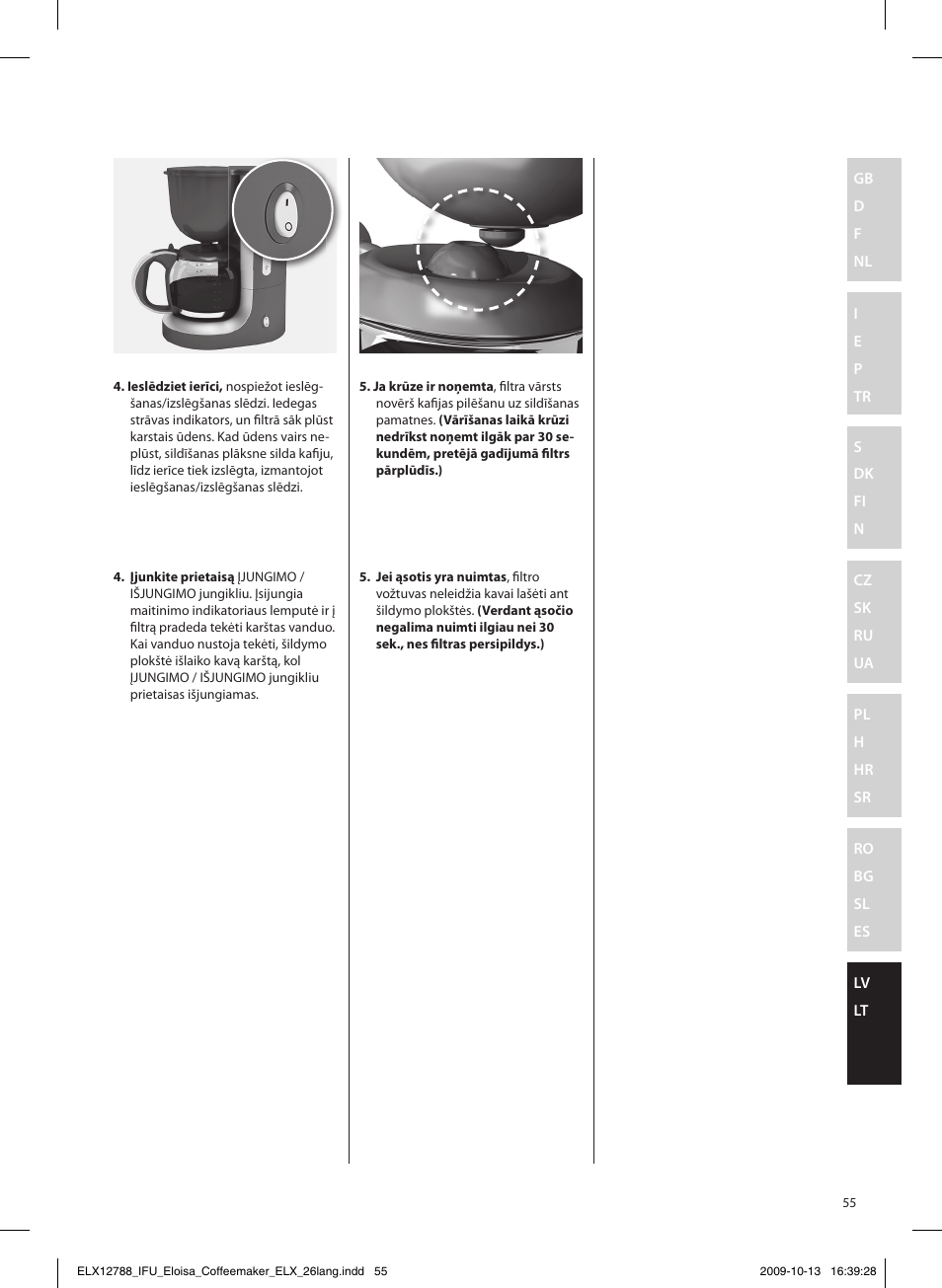 Electrolux EKF3100 User Manual | Page 55 / 60