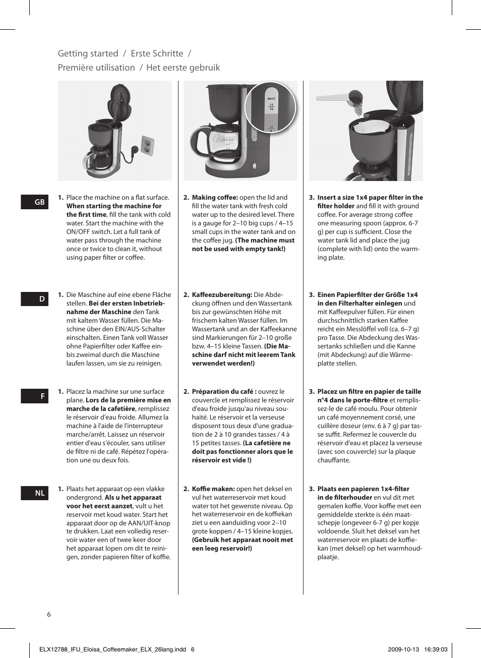 Electrolux EKF3100 User Manual | Page 6 / 60