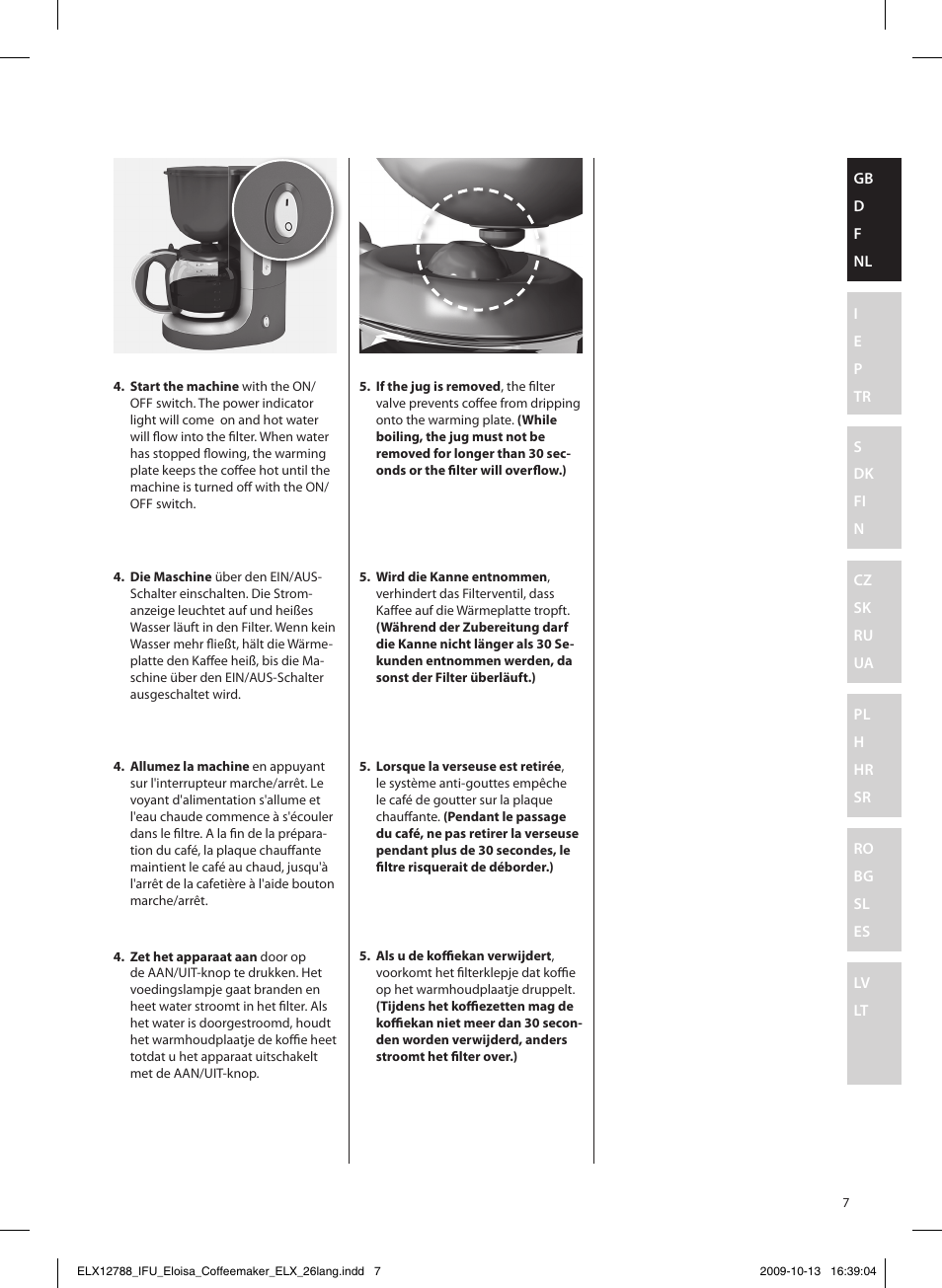 Electrolux EKF3100 User Manual | Page 7 / 60