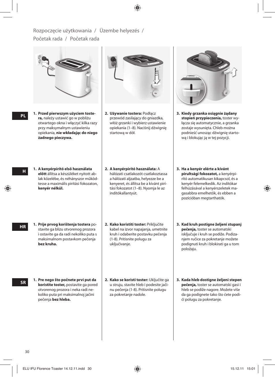 Electrolux EAT5110 User Manual | Page 30 / 48