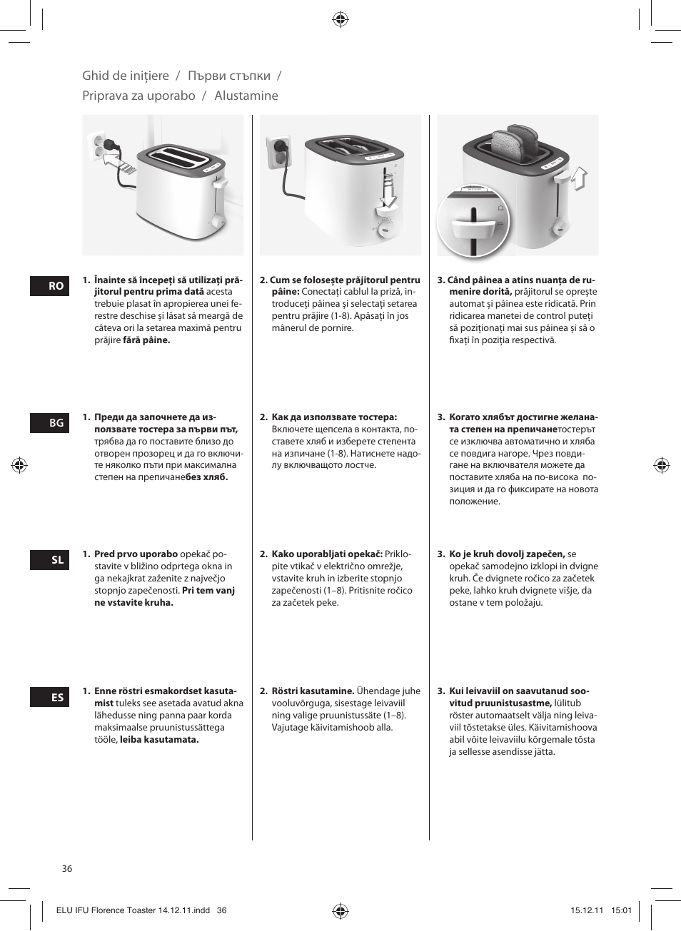 Electrolux EAT5110 User Manual | Page 36 / 48