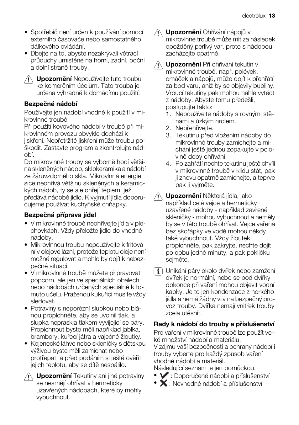 Electrolux EMS20100OX User Manual | Page 13 / 80