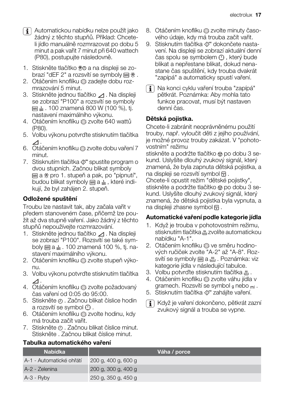 Electrolux EMS20100OX User Manual | Page 17 / 80