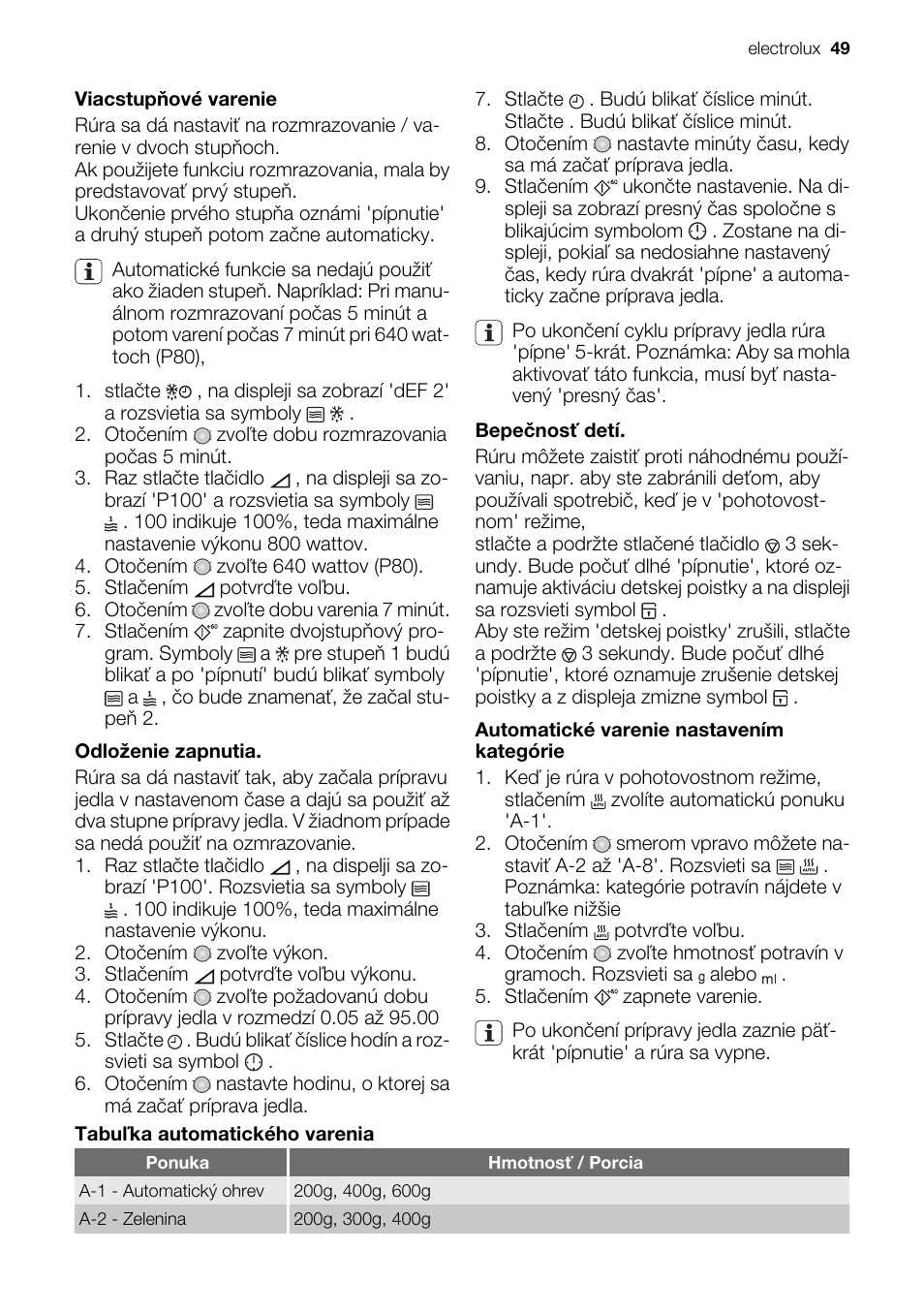 Electrolux EMS20100OX User Manual | Page 49 / 80