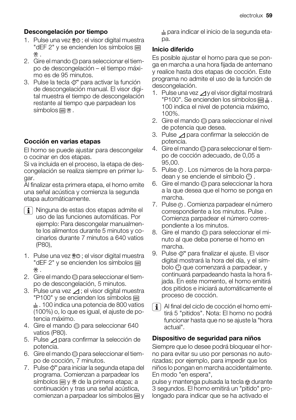 Electrolux EMS20100OX User Manual | Page 59 / 80