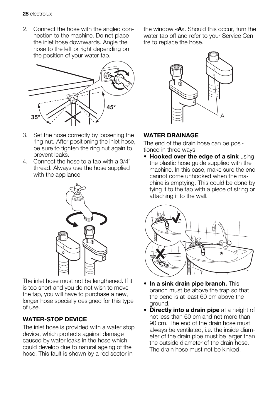 Electrolux EWX147410W User Manual | Page 28 / 64