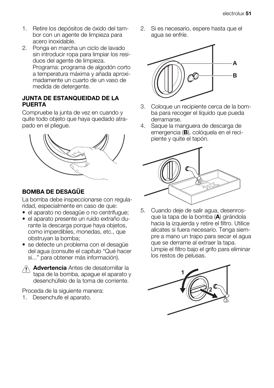 Electrolux EWX147410W User Manual | Page 51 / 64