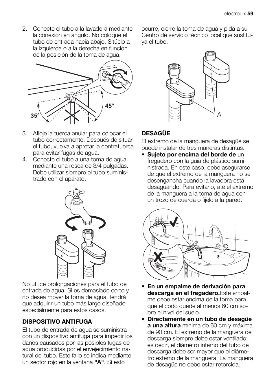 Electrolux EWX147410W User Manual | Page 59 / 64