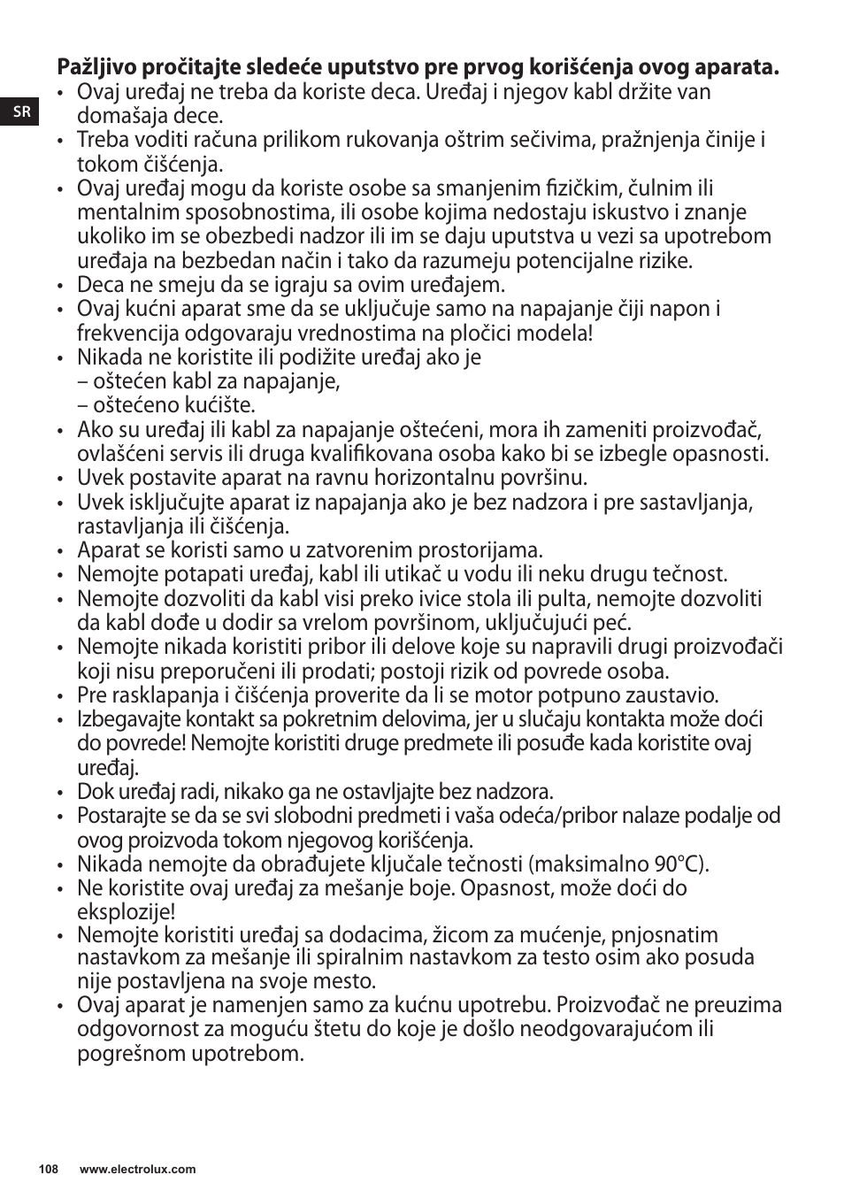 Electrolux EKM4000 User Manual | Page 108 / 140