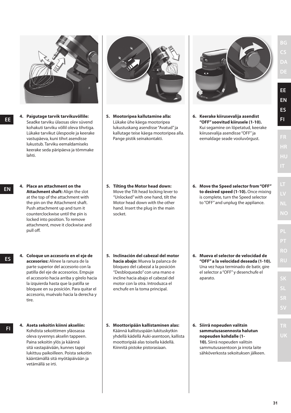 Electrolux EKM4000 User Manual | Page 31 / 140