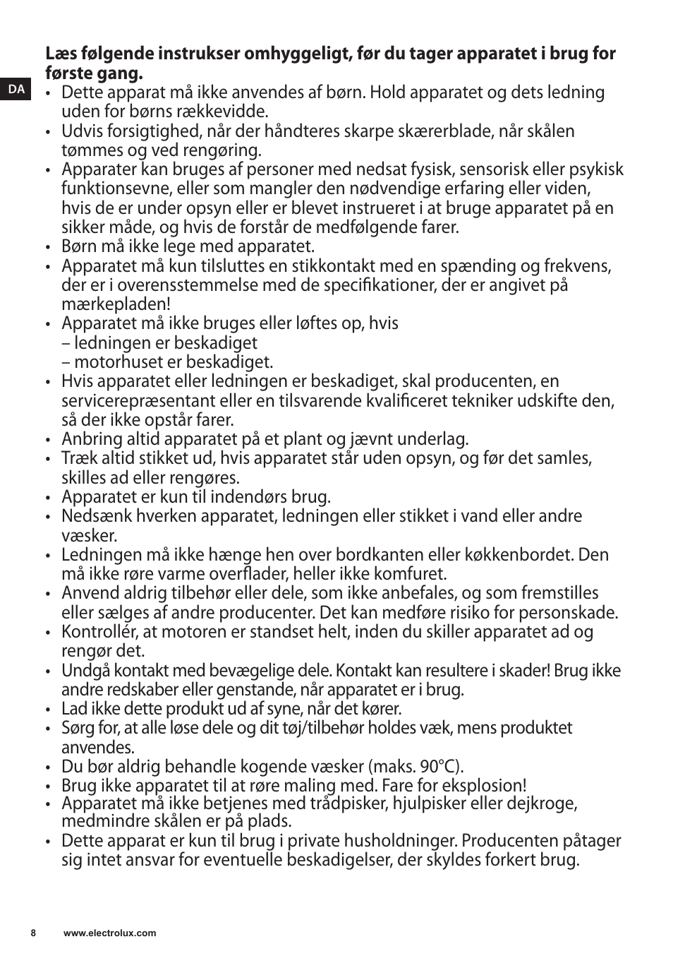 Electrolux EKM4000 User Manual | Page 8 / 140