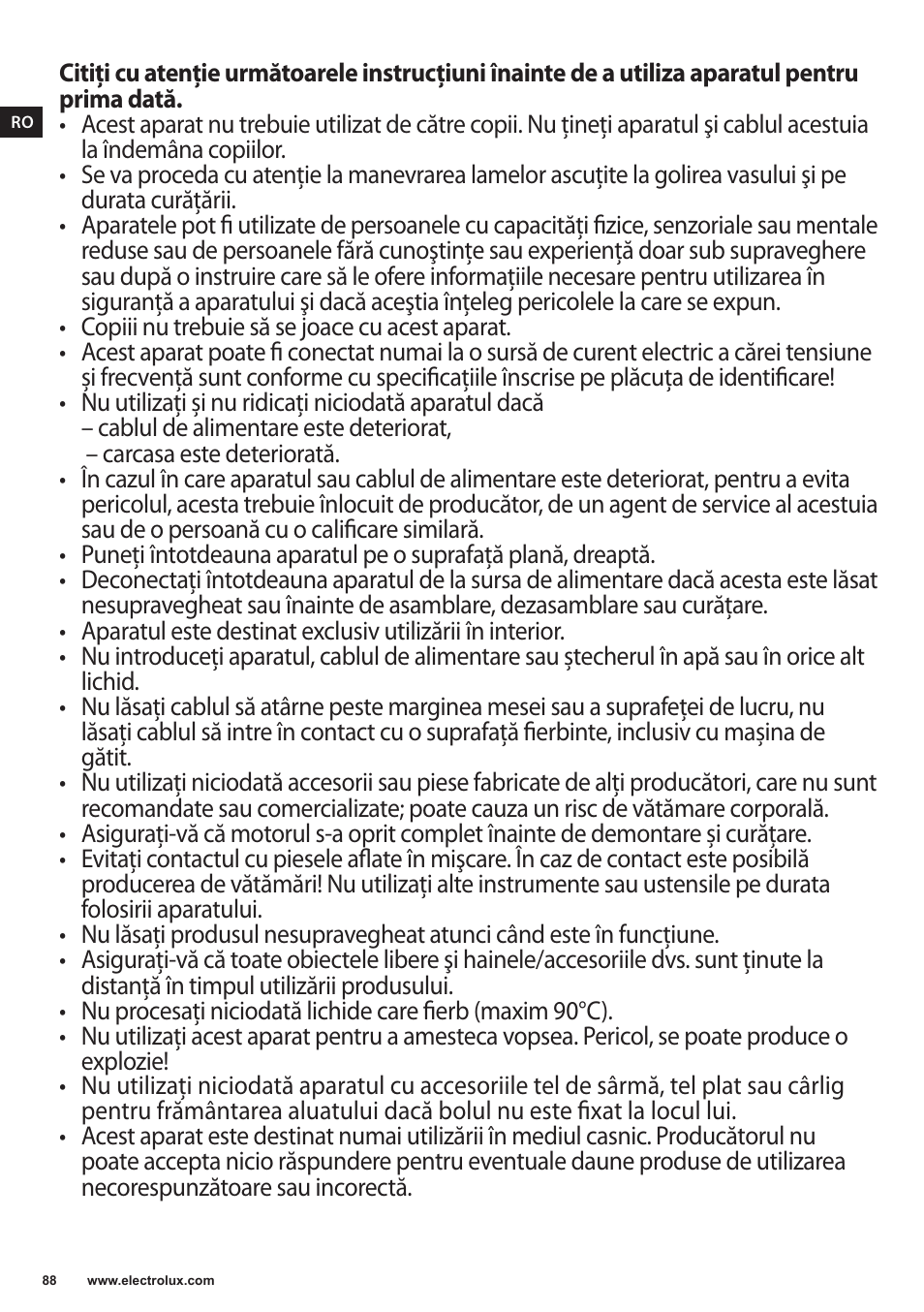 Electrolux EKM4000 User Manual | Page 88 / 140