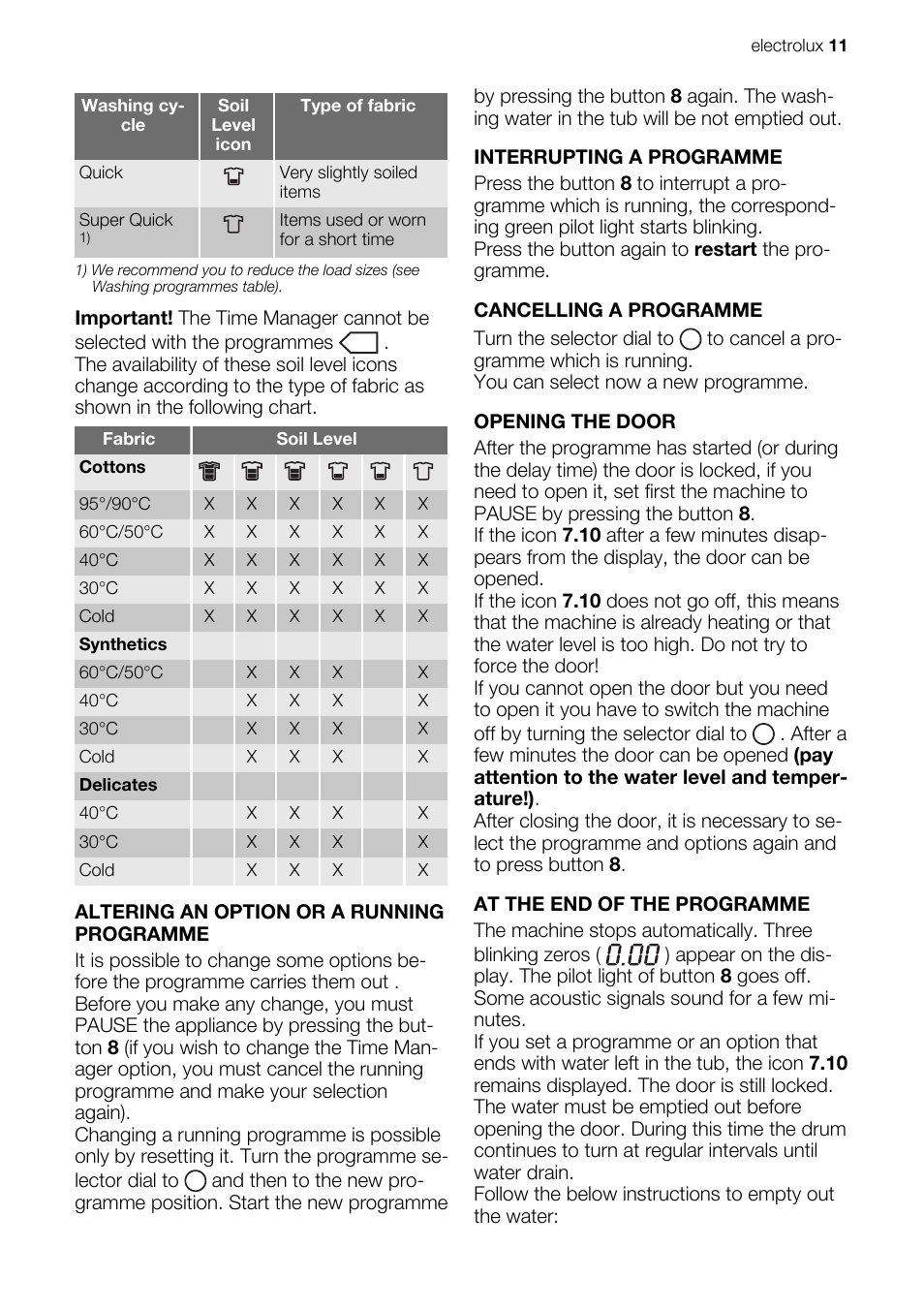 Electrolux EWG147540W User Manual | Page 11 / 84