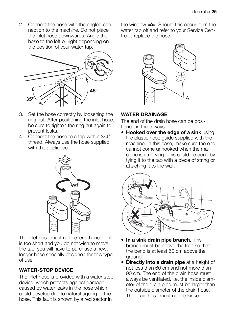 Electrolux EWG147540W User Manual | Page 25 / 84