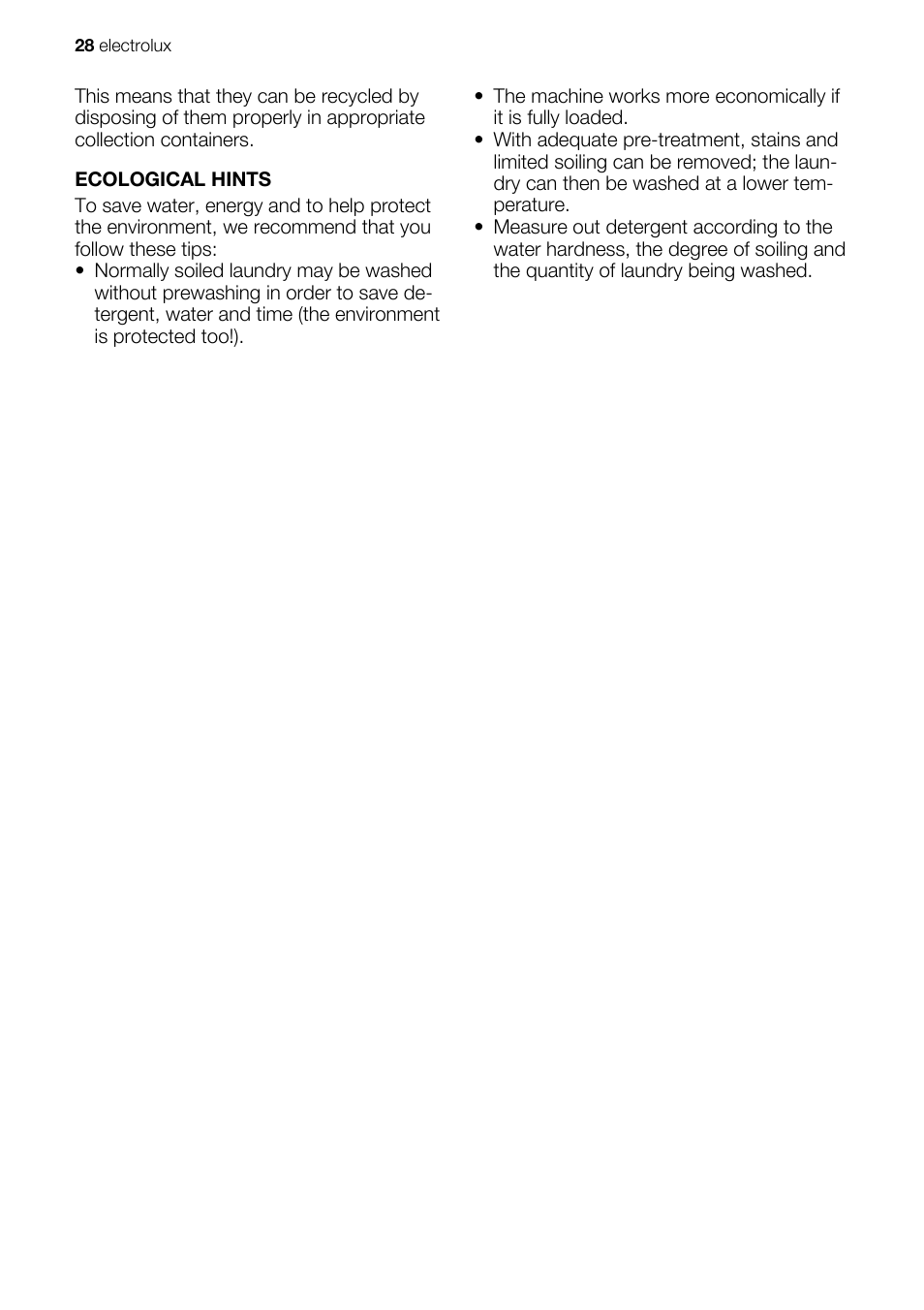 Electrolux EWG147540W User Manual | Page 28 / 84