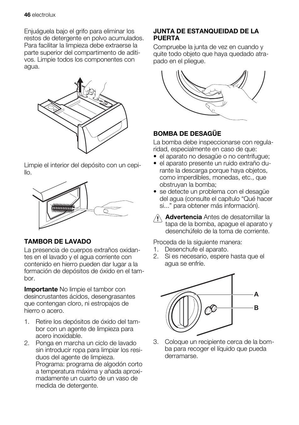 Electrolux EWG147540W User Manual | Page 46 / 84