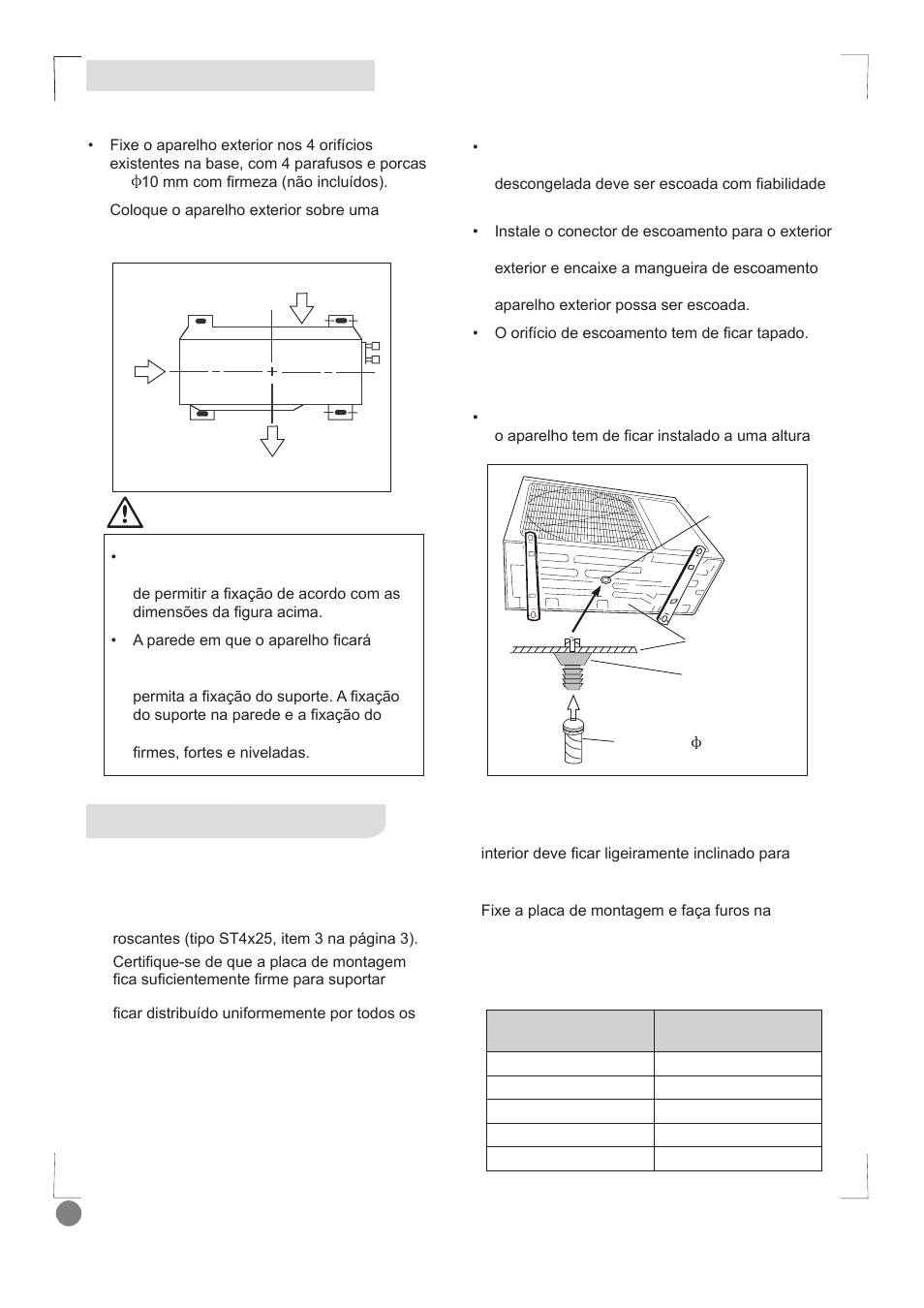 Comfort cool installation manual - l1_118, Instalação | Electrolux EXI12HD1WE User Manual | Page 118 / 136