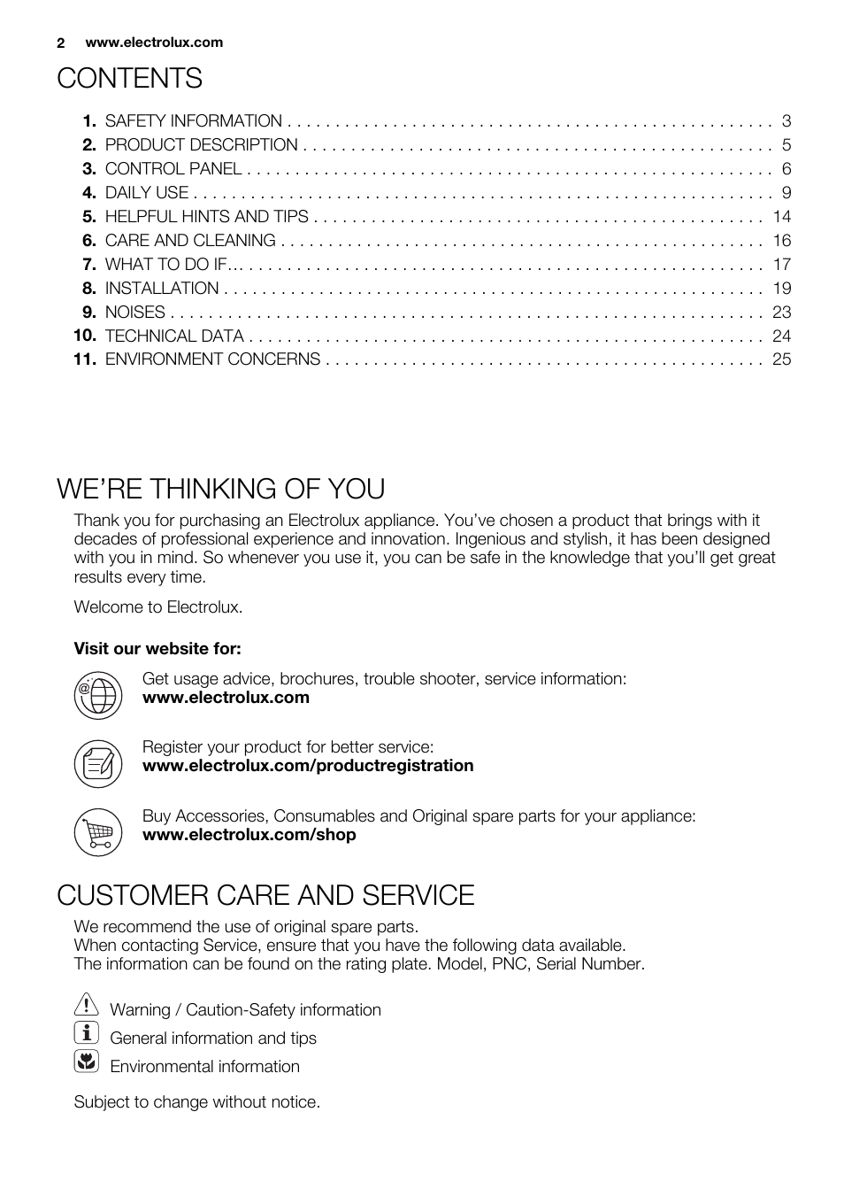 Electrolux EN3881AOX User Manual | Page 2 / 80