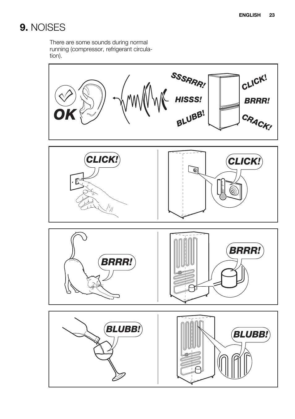 Noises, Brrr | Electrolux EN3881AOX User Manual | Page 23 / 80