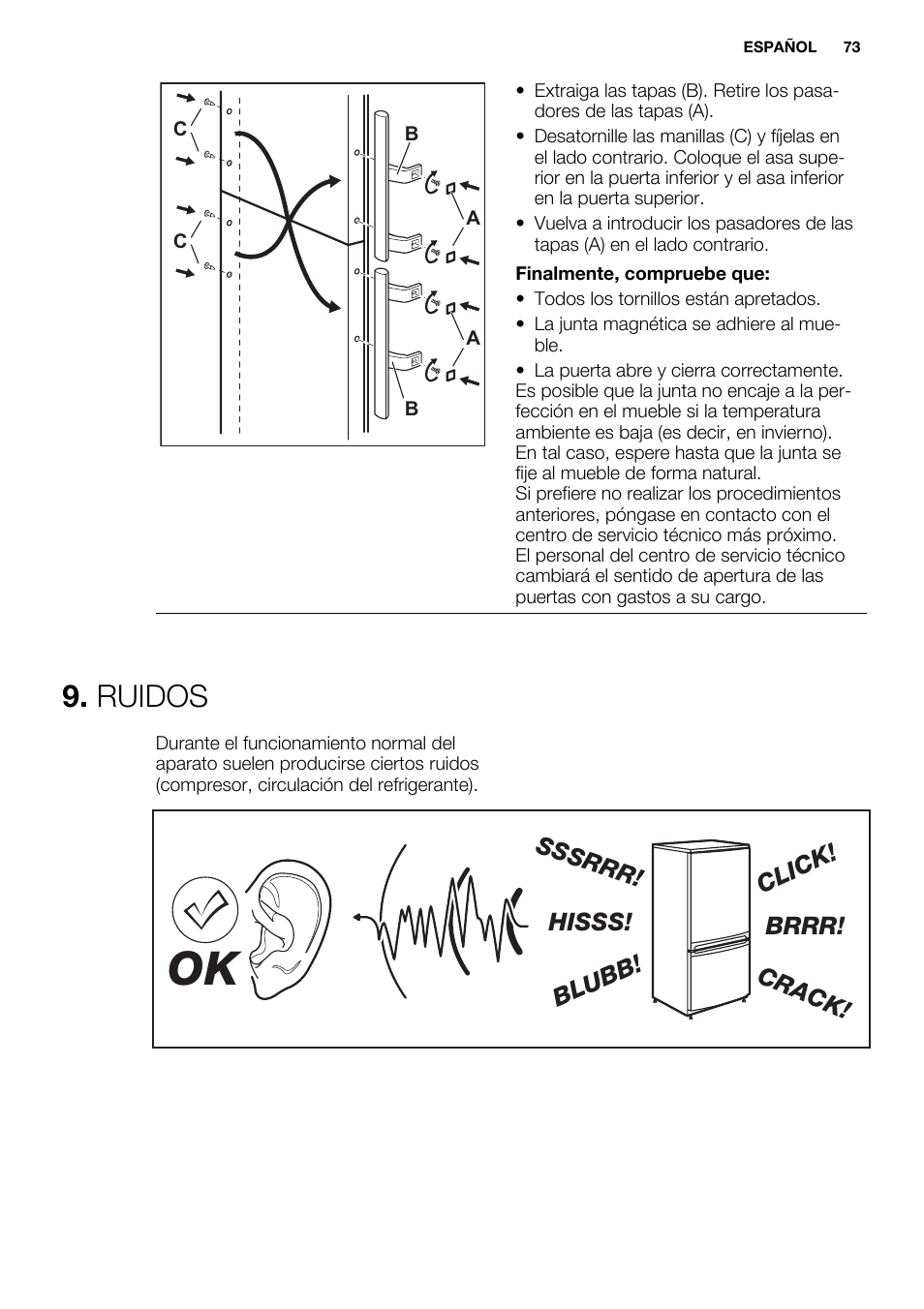 Ruidos | Electrolux EN3881AOX User Manual | Page 73 / 80