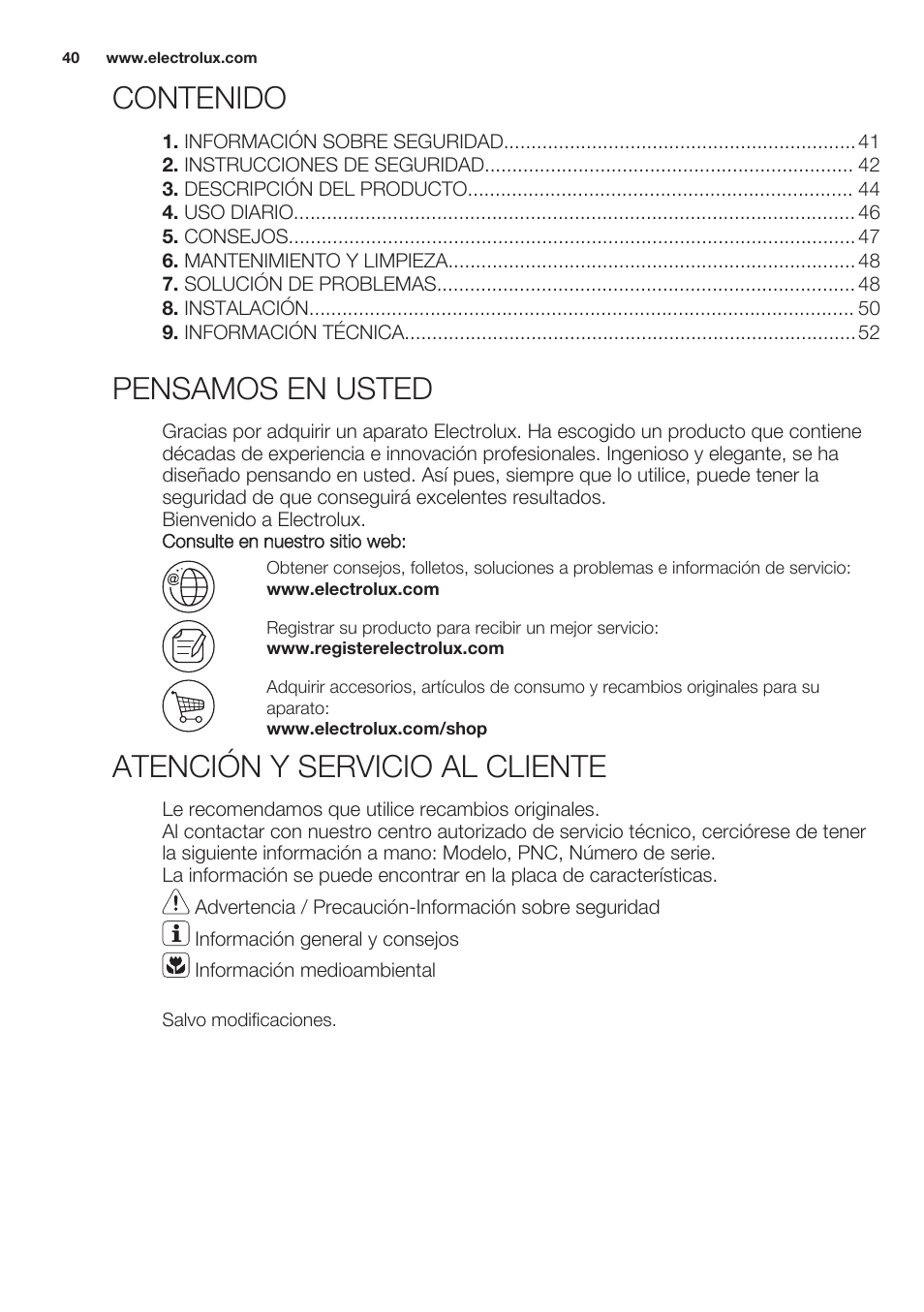Electrolux EHF6232FOK User Manual | Page 40 / 56
