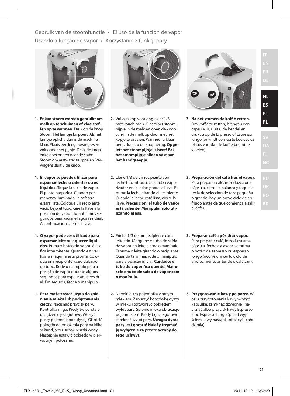 Electrolux ELM5200CB User Manual | Page 21 / 52