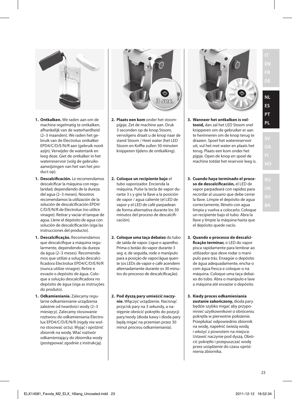 Electrolux ELM5200CB User Manual | Page 23 / 52