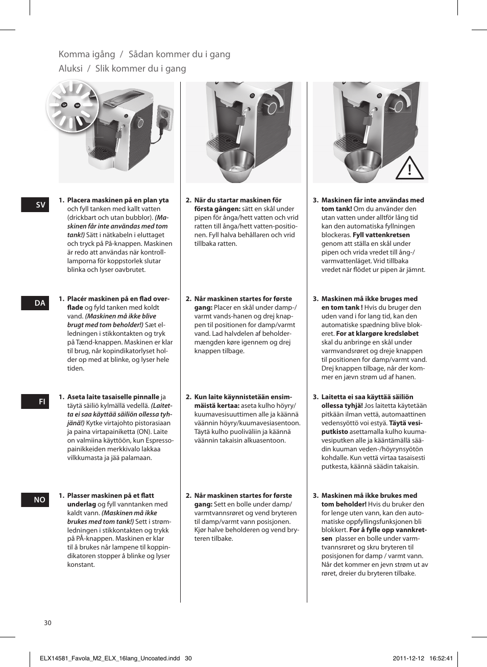 Electrolux ELM5200CB User Manual | Page 30 / 52