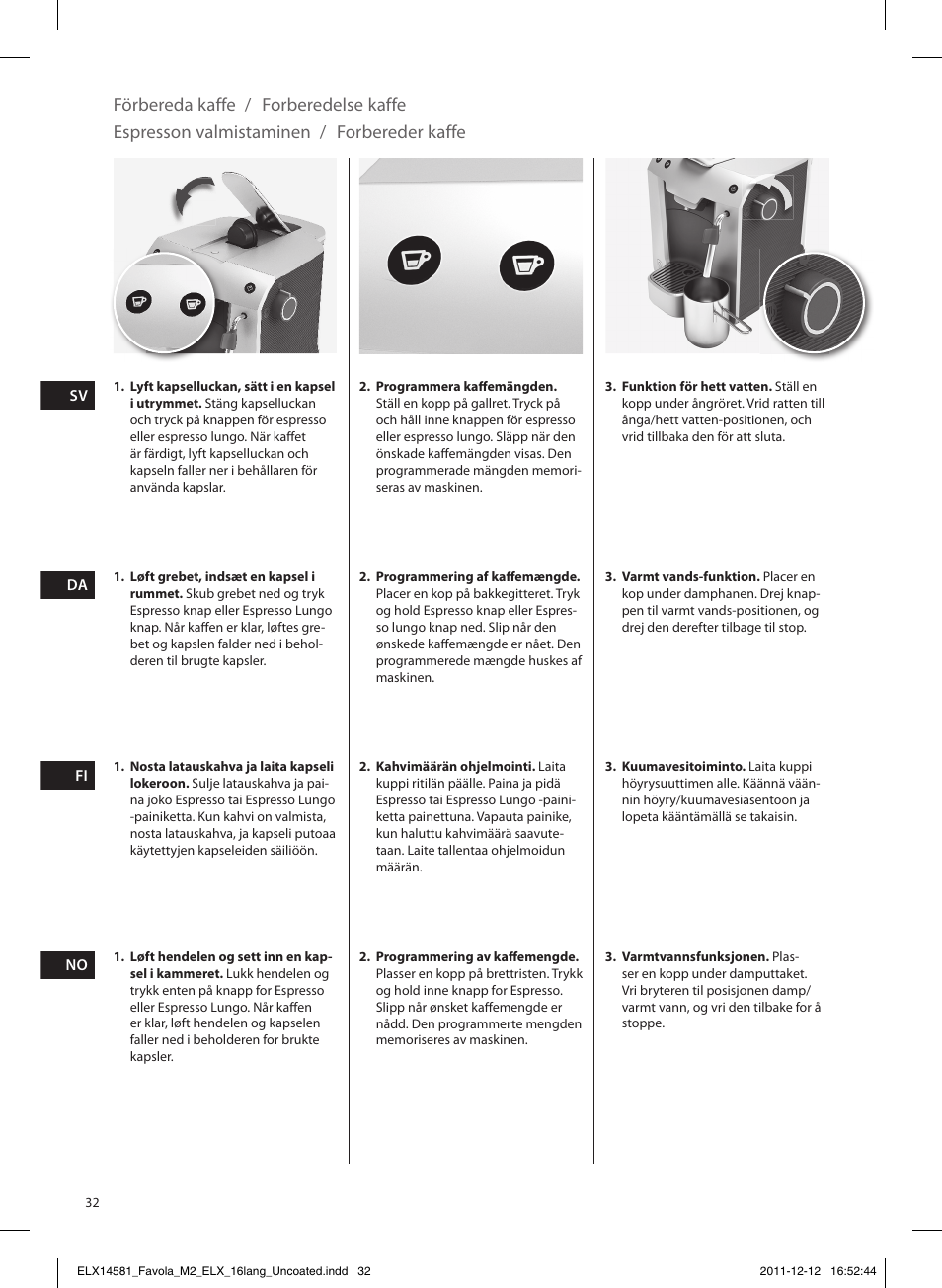 Electrolux ELM5200CB User Manual | Page 32 / 52